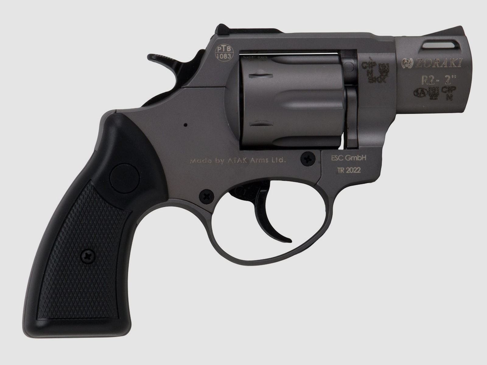 Schreckschuss Revolver Zoraki R2 Titan 2 Zoll PTB 1083 Kaliber 9 mm R.K. (P18)