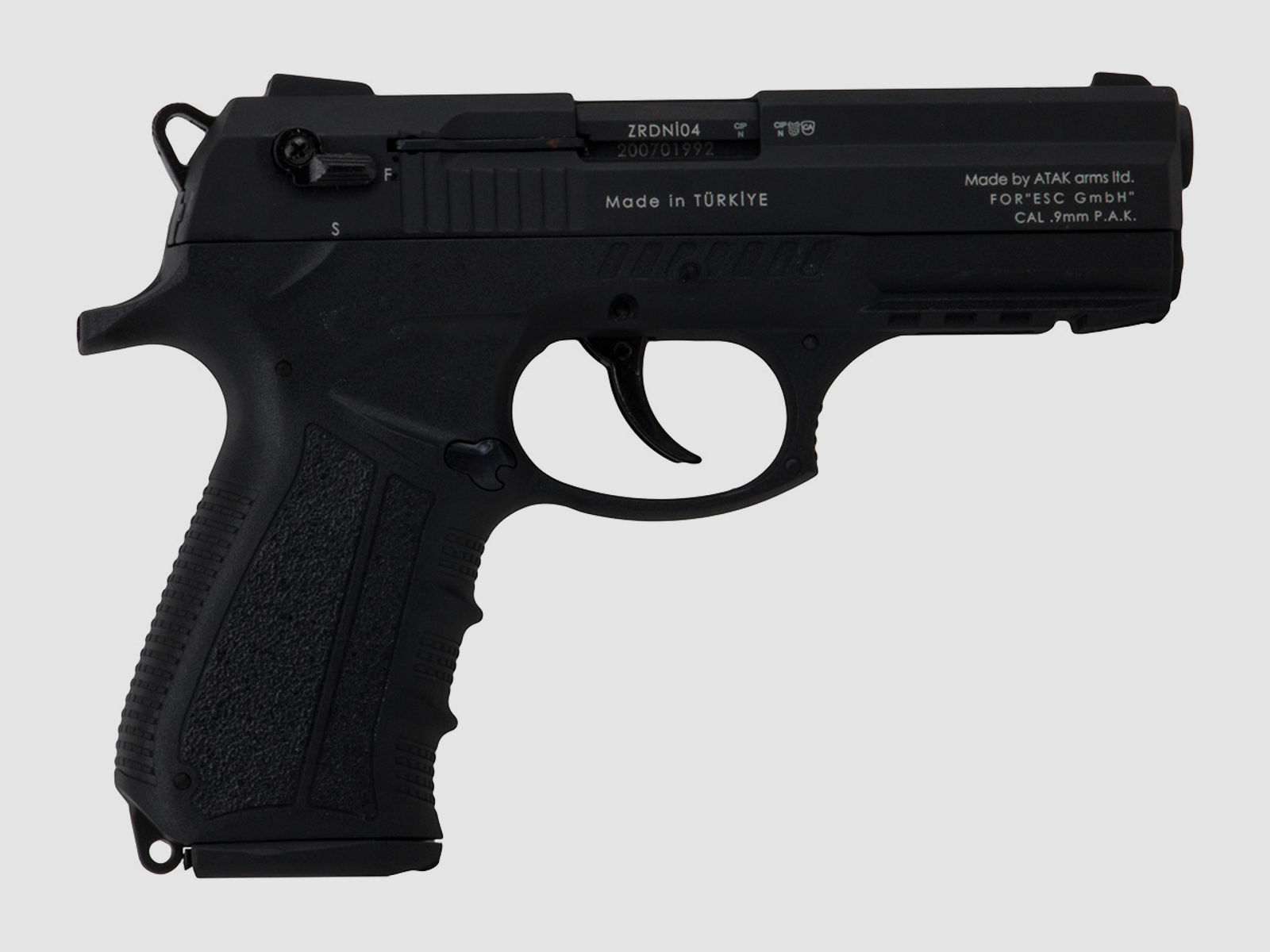 Schreckschuss Pistole Zoraki 2918 schwarz PTB 1050 Kaliber 9 mm P.A.K. (P18)