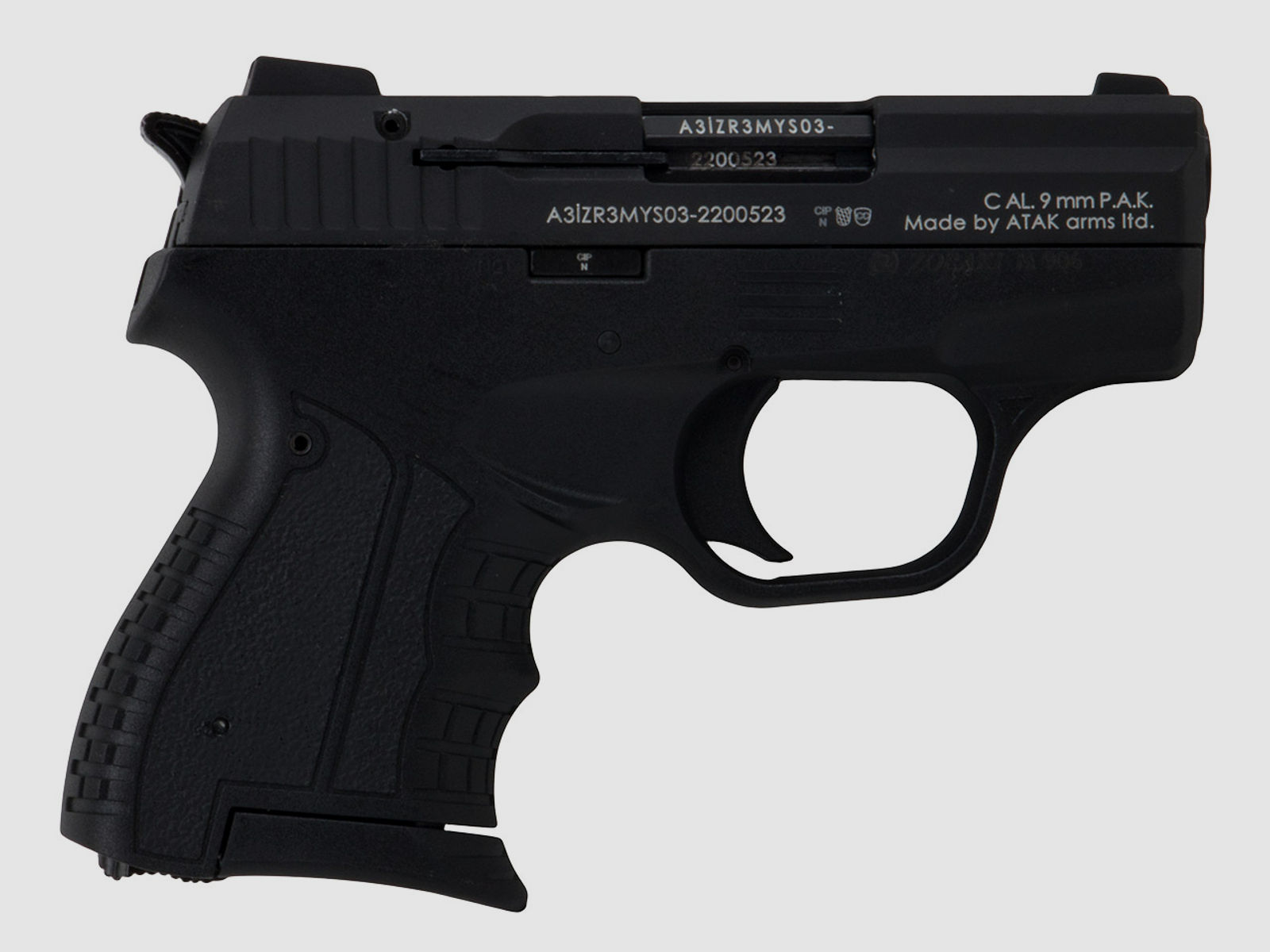 Schreckschuss Pistole Zoraki M 906 schwarz PTB 1064 Kaliber 9 mm P.A.K. (P18)