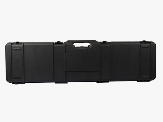 Gewehrkoffer Transportkoffer Negrini 117 x 25 cm sehr robust Kunststoff Noppenschaumeinlage 4 PushverschlĂĽsse Namenfach schwarz