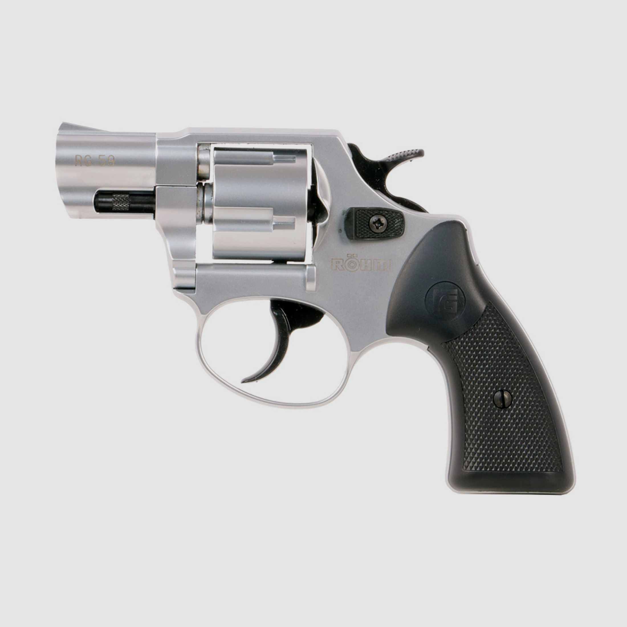 Schreckschuss Revolver RĂ¶hm RG 59 Alu Chrome Kaliber 9 mm R.K. (P18)
