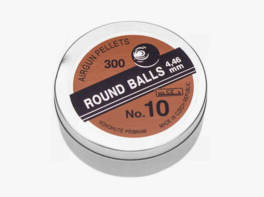 Rundkugeln Round Balls No. 10 Kaliber 4,46 mm 0,50 g schwarz 300 StĂĽck