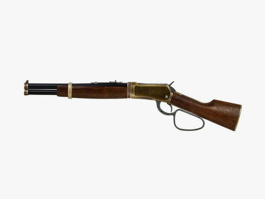 Deko Westerngewehr Kolser Winchester Mare's Leg 26 Zoll voll beweglich LĂ¤nge 67 cm messing
