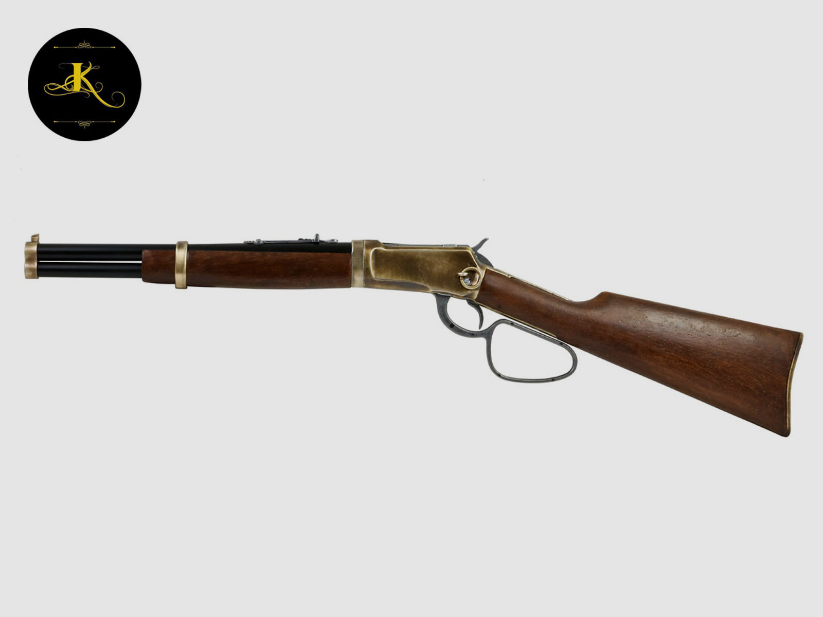 Deko Westerngewehr Kolser Winchester Mod. 92 Carbine USA 1892 realistisches Repetieren mit HĂĽlsenauswurf LĂ¤nge 82 cm messing