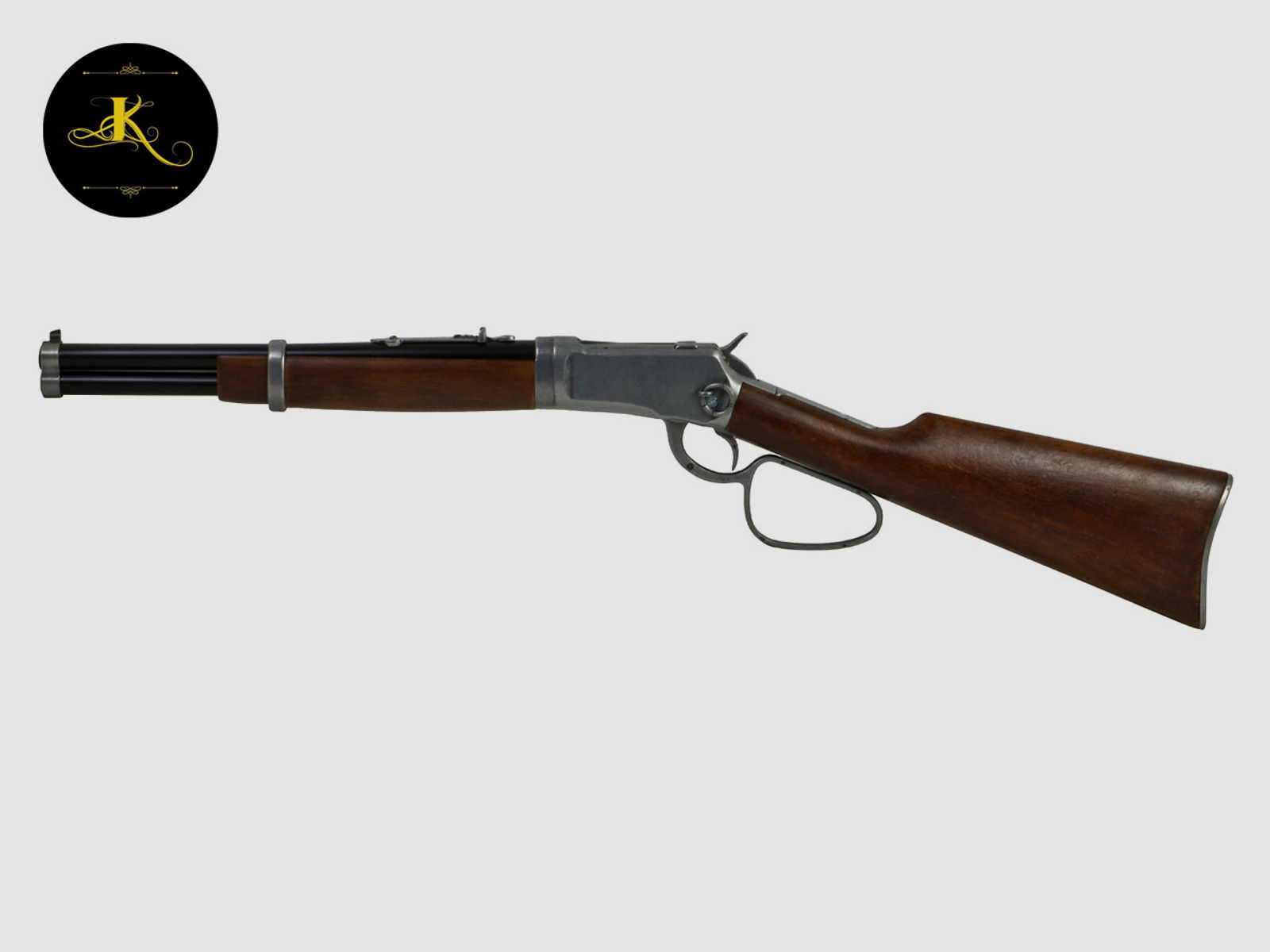 Deko Westerngewehr Kolser Winchester Mod. 92 Carbine USA 1892 realistisches Repetieren mit HĂĽlsenauswurf LĂ¤nge 82 cm altgrau