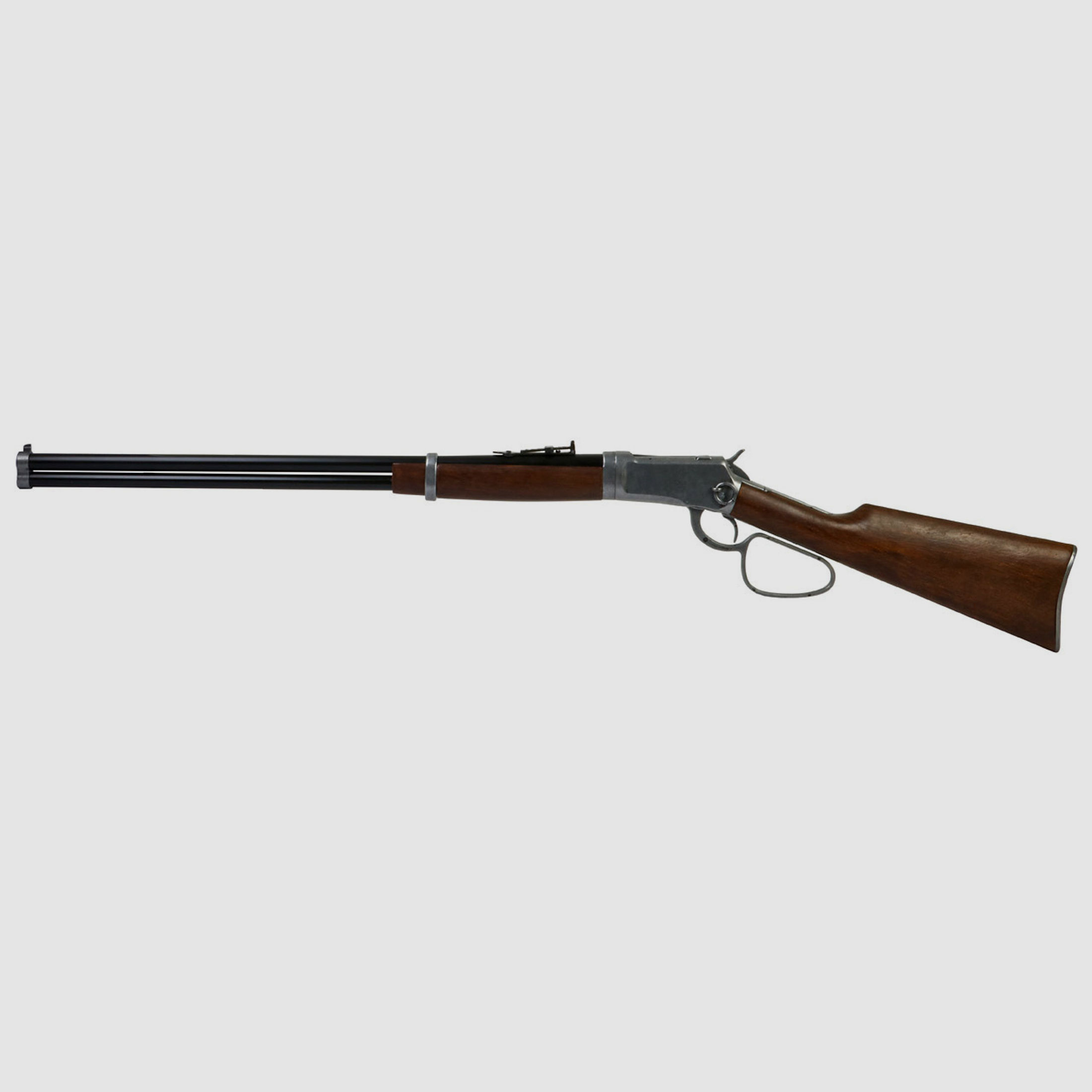 B-Ware Deko Westerngewehr Kolser Winchester 92 Carbine Long Range USA 1892 realistisches Repetieren mit HĂĽlsenauswurf LĂ¤nge 108 cm altgrau