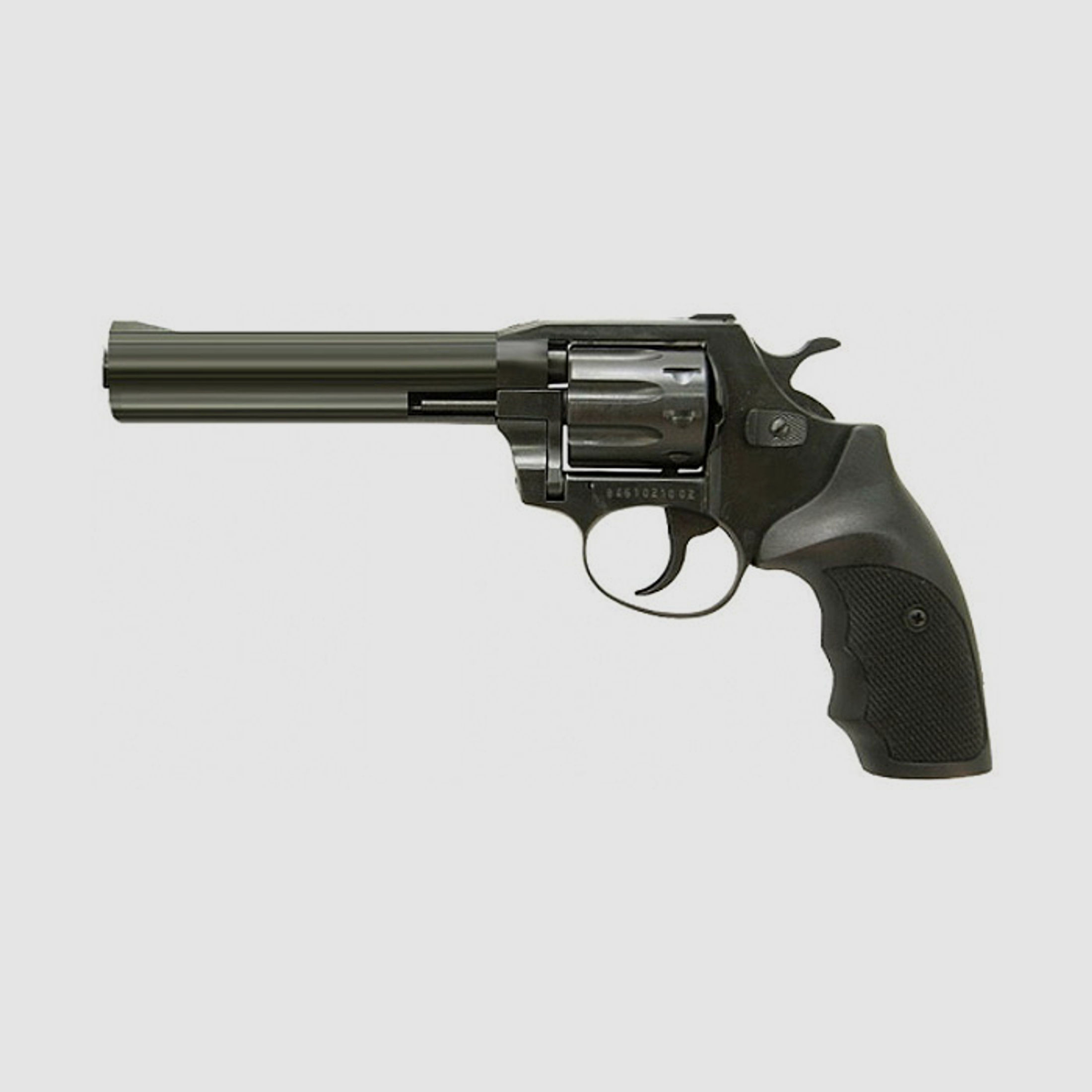 Schreckschuss Revolver Steel Dog 6 Zoll brĂĽniert Stahl Kaliber .209 ZĂĽndhĂĽtchen (P18)