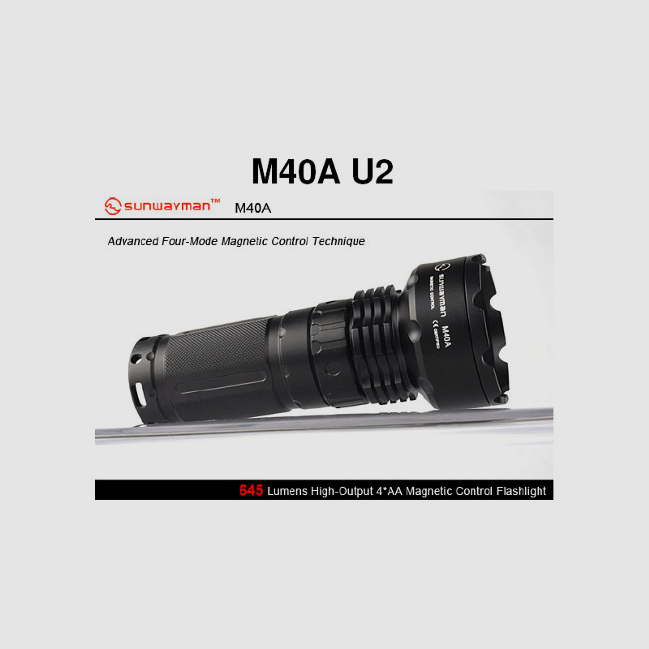 LED Taschenlampe Sunwayman M40A max. 645 Lumen