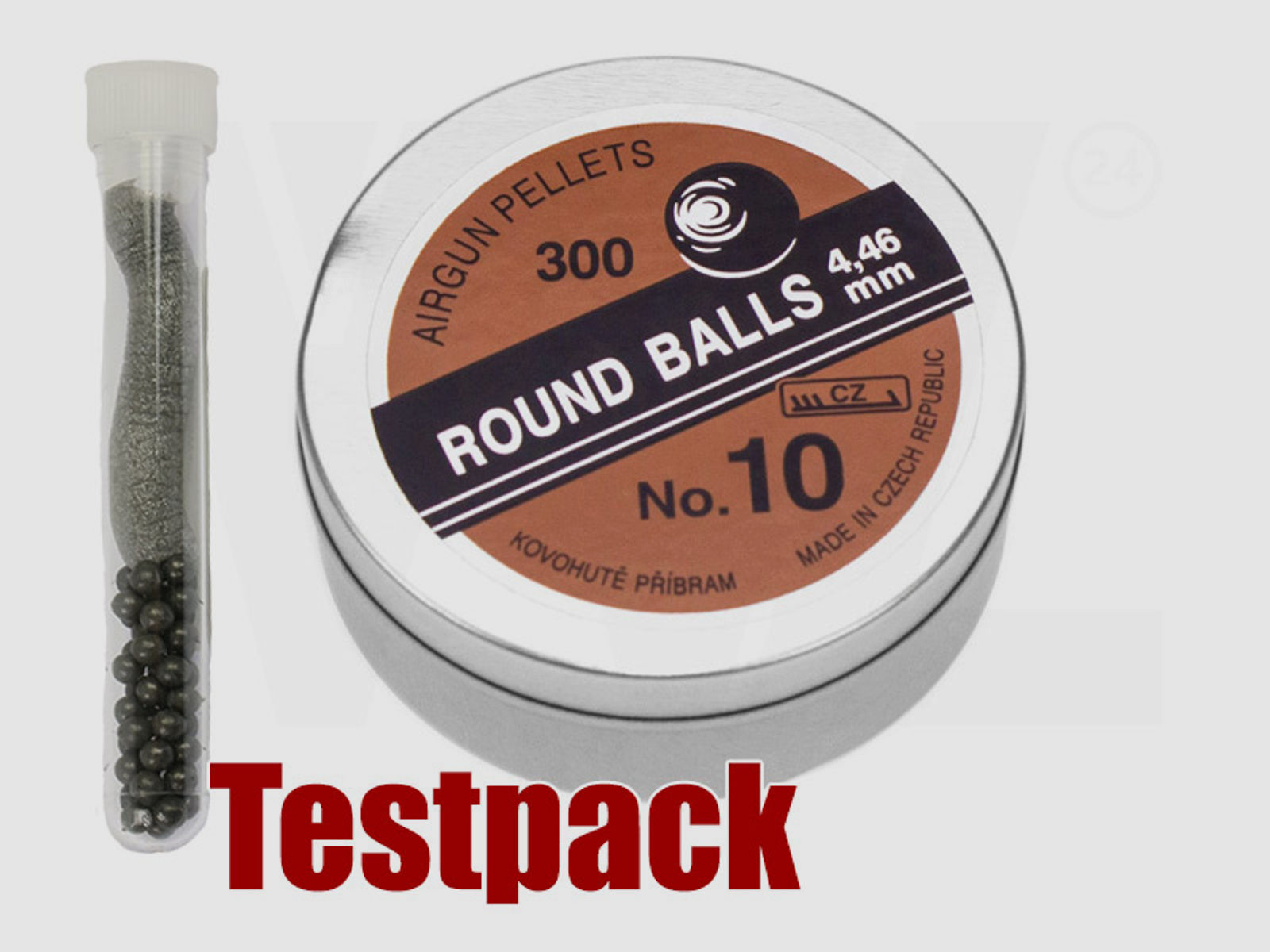 Testpack Rundkugeln Punktkugeln Round Balls No. 10 Kaliber 4,46 mm 0,50 g schwarz 40 StĂĽck