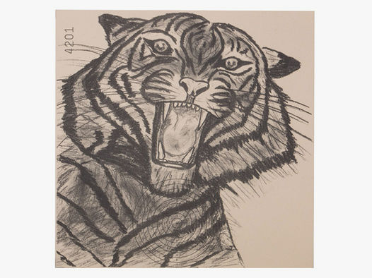 Zielscheibe Tiger 14 x 14 cm 1 StĂĽck