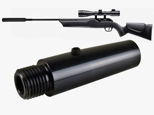 1⁄2 UNF Universal- SchalldĂ¤mpferadapter fĂĽr Umarex HĂ¤mmerli 850 Air Magnum, Walther 1250 Dominator und andere Gewehre mit 15 mm Lauf