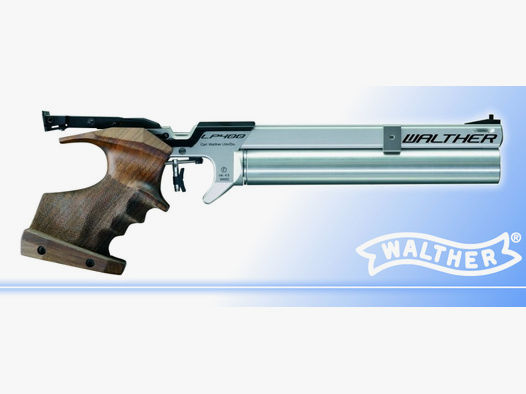 Pressluft- Matchpistole v. Walther Modell LP400 Alu links, MEMORY 3D-Griff (P18)
