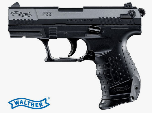 Softair Pistole Umarex Walther P22 schwarz Kaliber 6 mm BB - 2 Magazine (FREI)