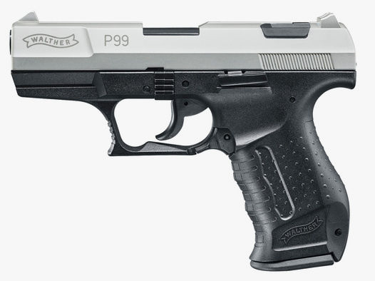 B-Ware Schreckschuss Pistole Walther P99 bicolor nickel Kaliber 9 mm P.A.K. (P18)