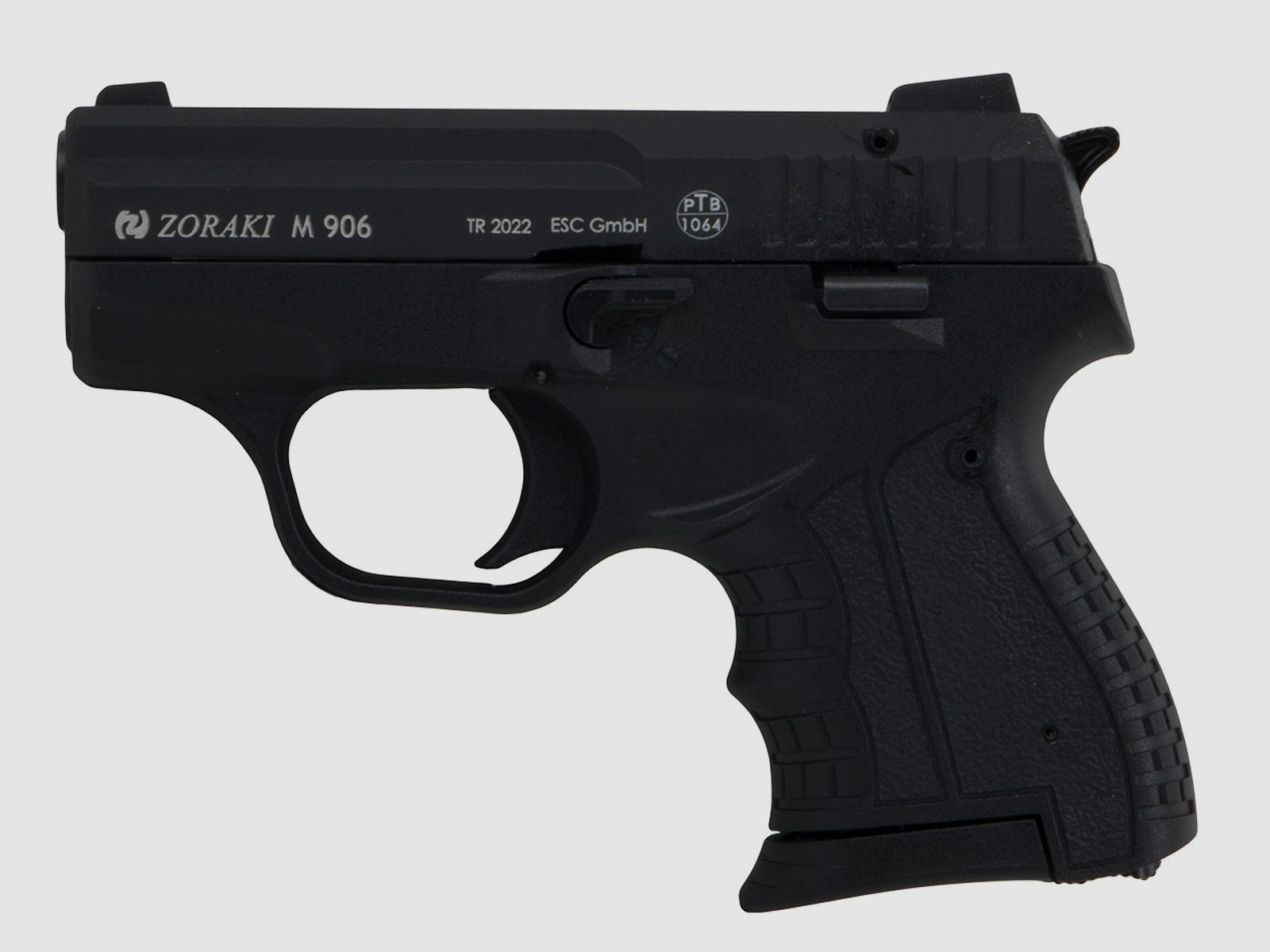 Schreckschuss Pistole Zoraki M 906 schwarz PTB 1064 Kaliber 9 mm P.A.K. (P18)