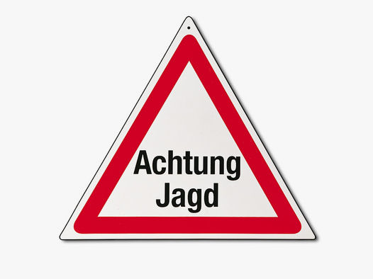 Warndreieck "Achtung Jagd"