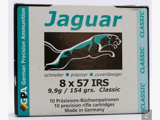 Jaguar-Munition 8x57IRS Classic 9,9g/153grs