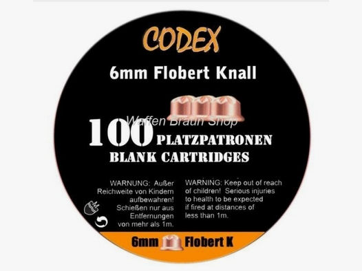 CODEX Platzpatronen 6mm Flobert Knall