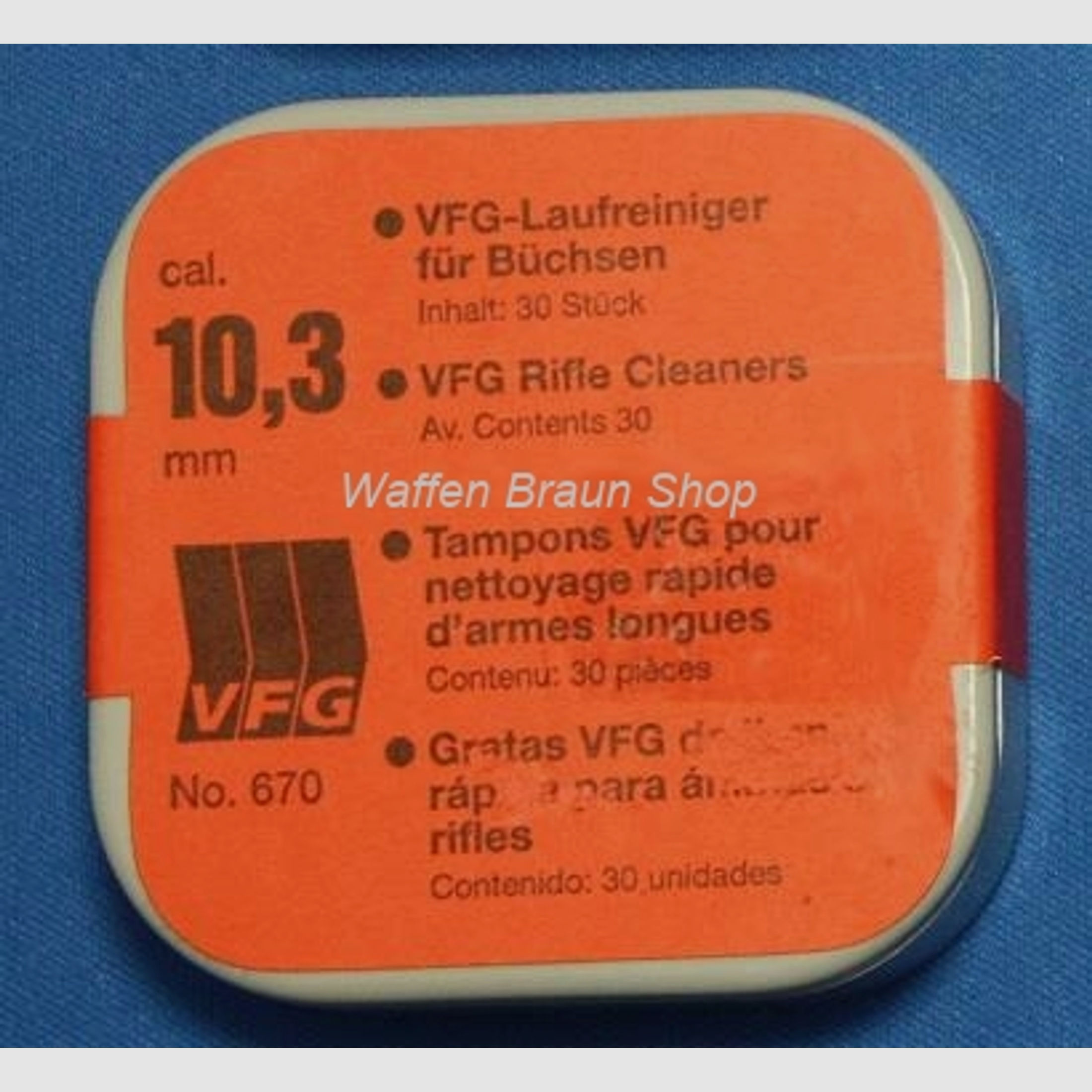 VFG-Laufreiniger für Büchsen, No. 670, 10,3 mm