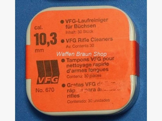 VFG-Laufreiniger für Büchsen, No. 670, 10,3 mm