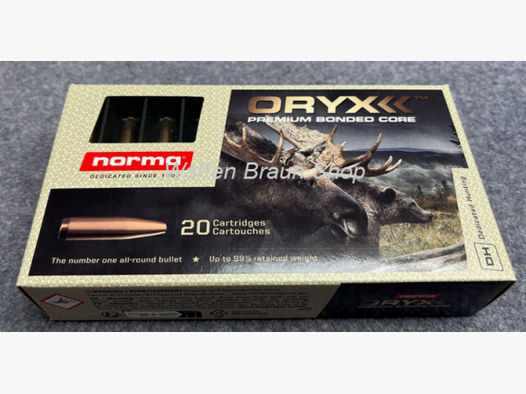 NORMA .308 WIN ORYX 11,7G 180GR 20 Stück