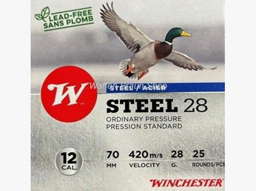 Winchester STEEL 28,STANDARD PRES,12-70,28g,P5,25 Stück