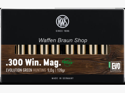 RWS.300 Win Mag EVO Green 9,0g 20 Stück