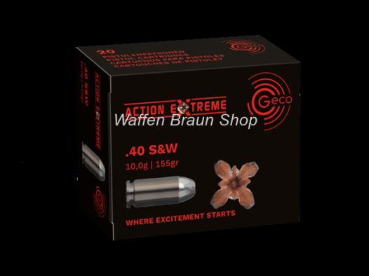 Geco .40 S&W Action EXTREME 10,0 g/ 155 grs. 20 Stück