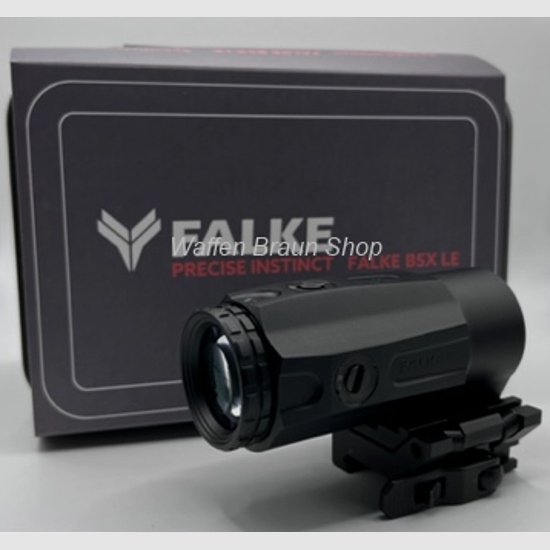 Falke B5xLE, 5x-fach, Vergrößerungsmodul inkl. Gen 2, Federdruck Klappmontage,