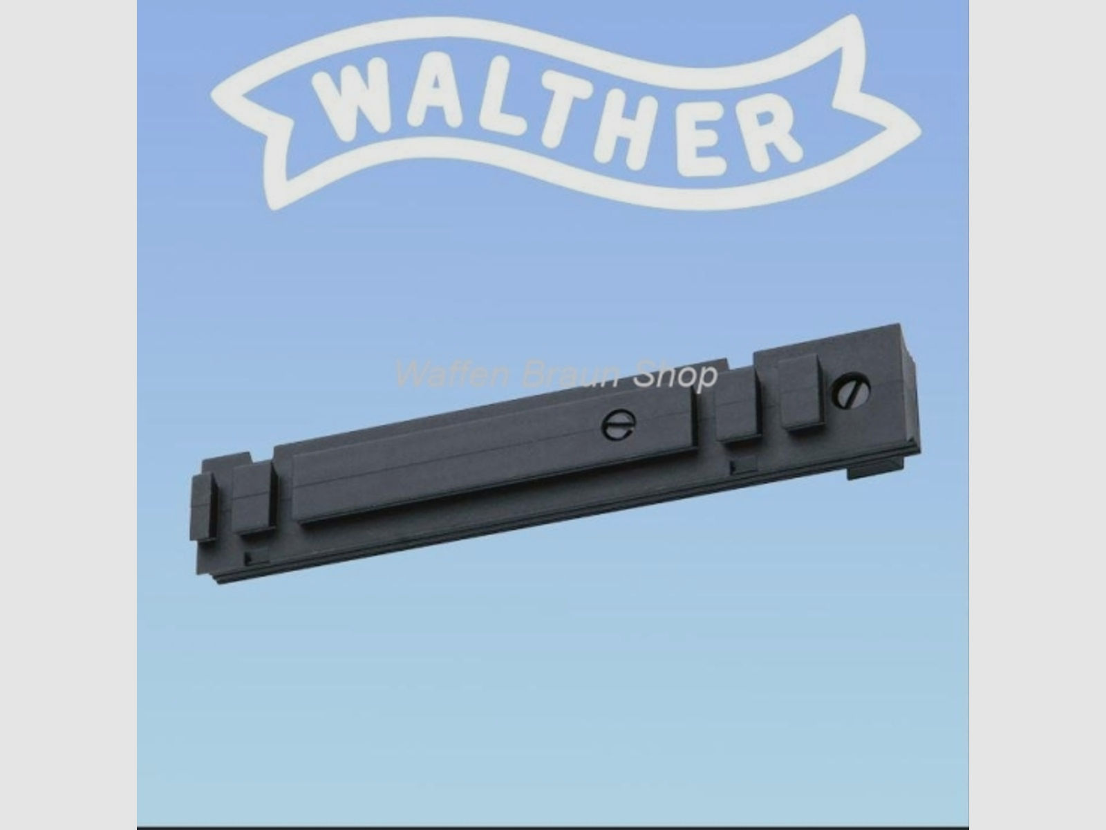 Kombi Schiene mit Weaver Profil und 11mm Prismenschiene für Walther CO2 Waffen