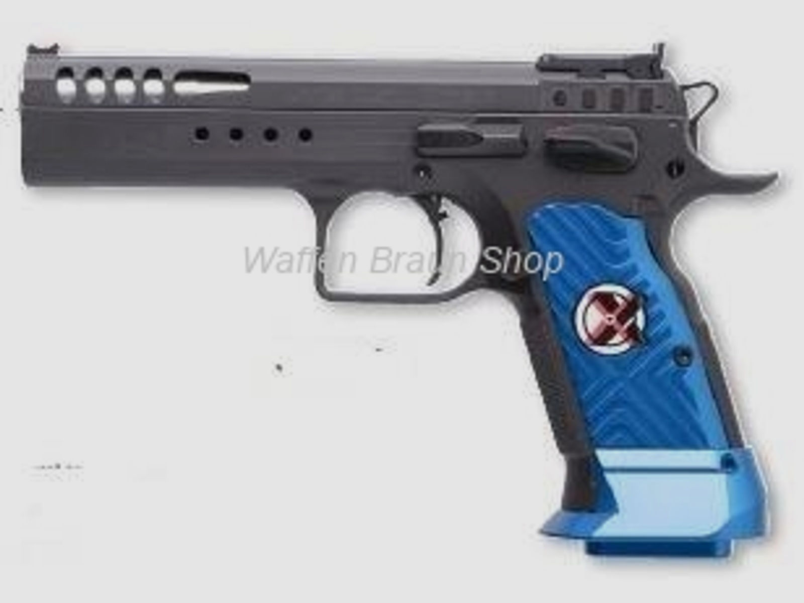 Tanfoglio Pistole T97L Limited HC Custom Xtreme, cal. 9 mm Luger, 5" Bull Barrel, Finish: Black,