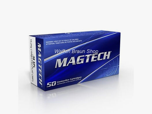 Magtech.38SPLFMJ-FL 158GRS A50 #38P