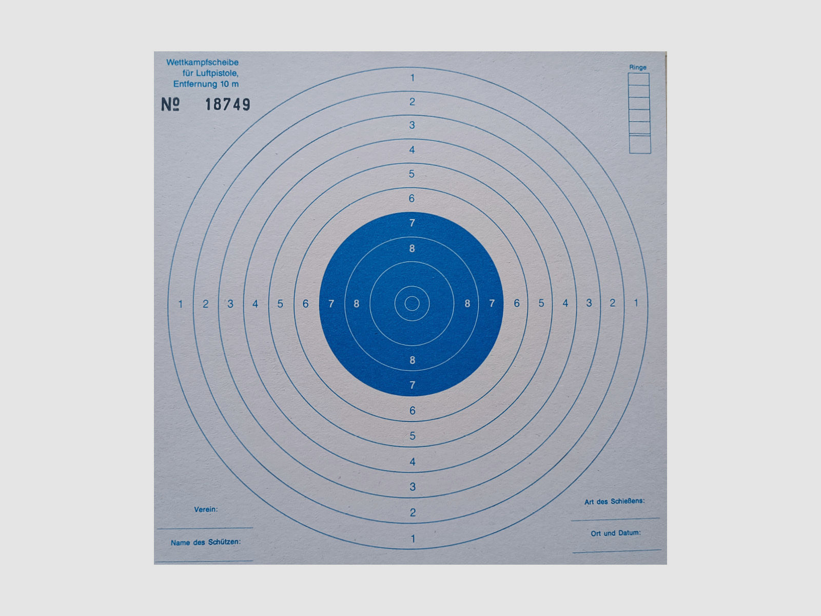 Krüger Druck LP-Scheibe blau m/Nr 250 Stk