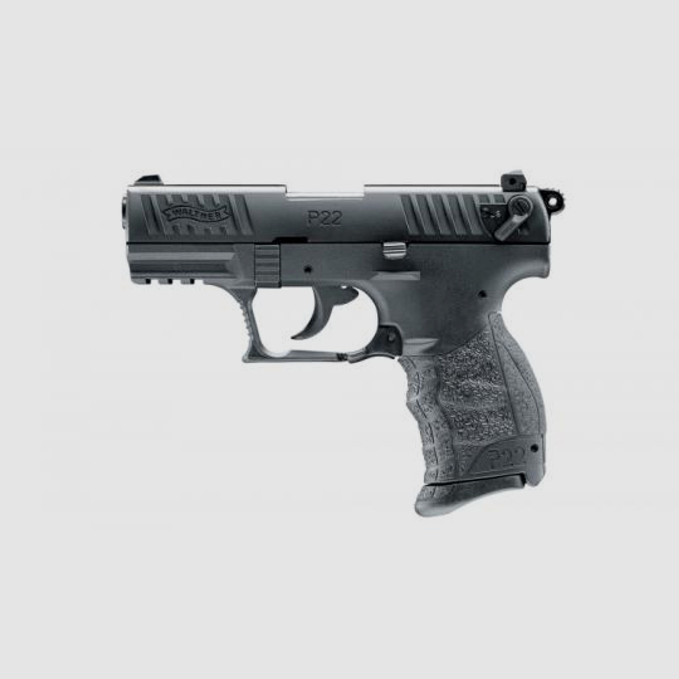 Walther P22Q, Kal. 9mm P.A.K. 
                Walther P22Q