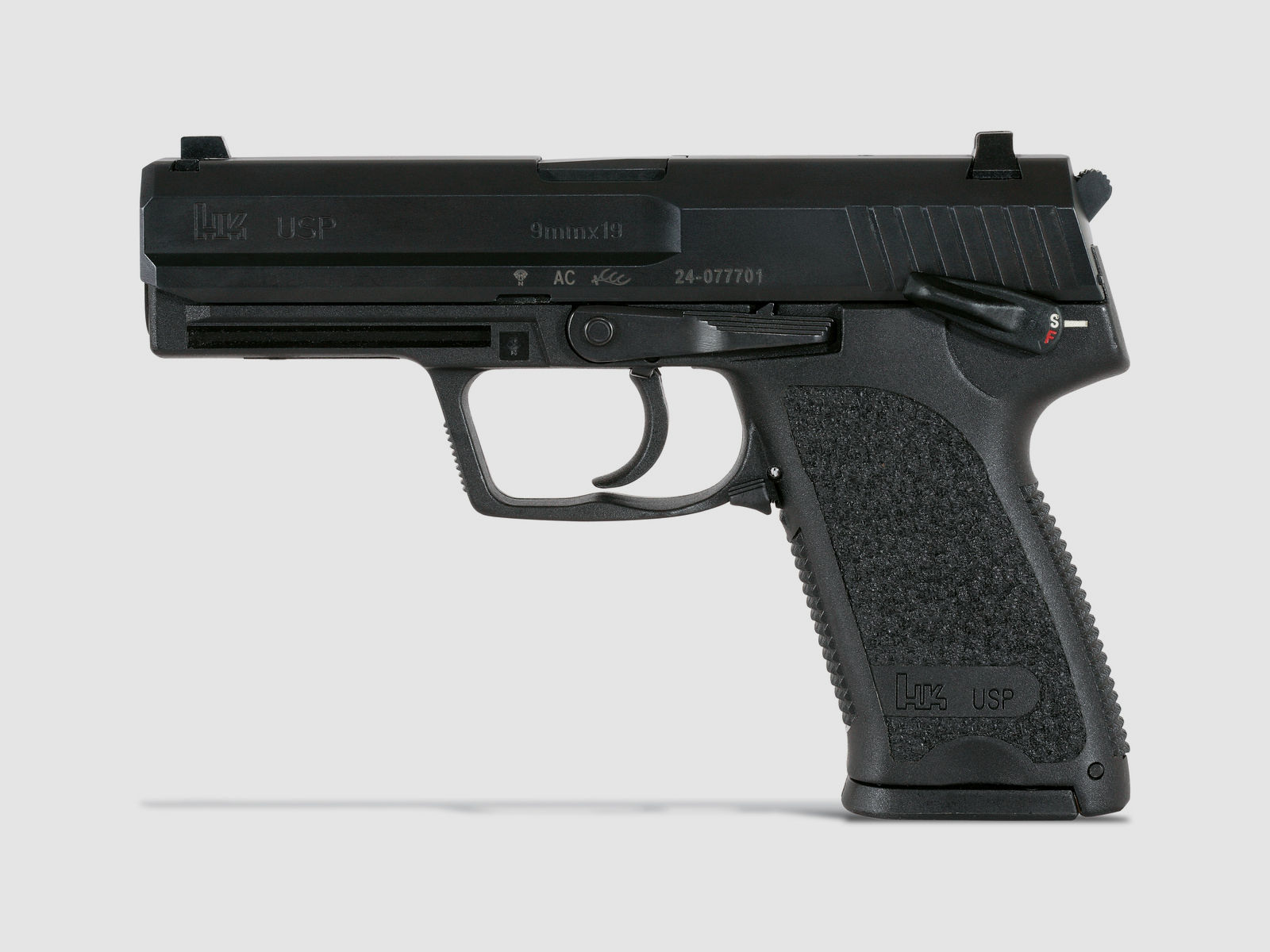 Pistole || Heckler & Koch USP Standard (V1), 9x19, Kaliber 9mmLuger
