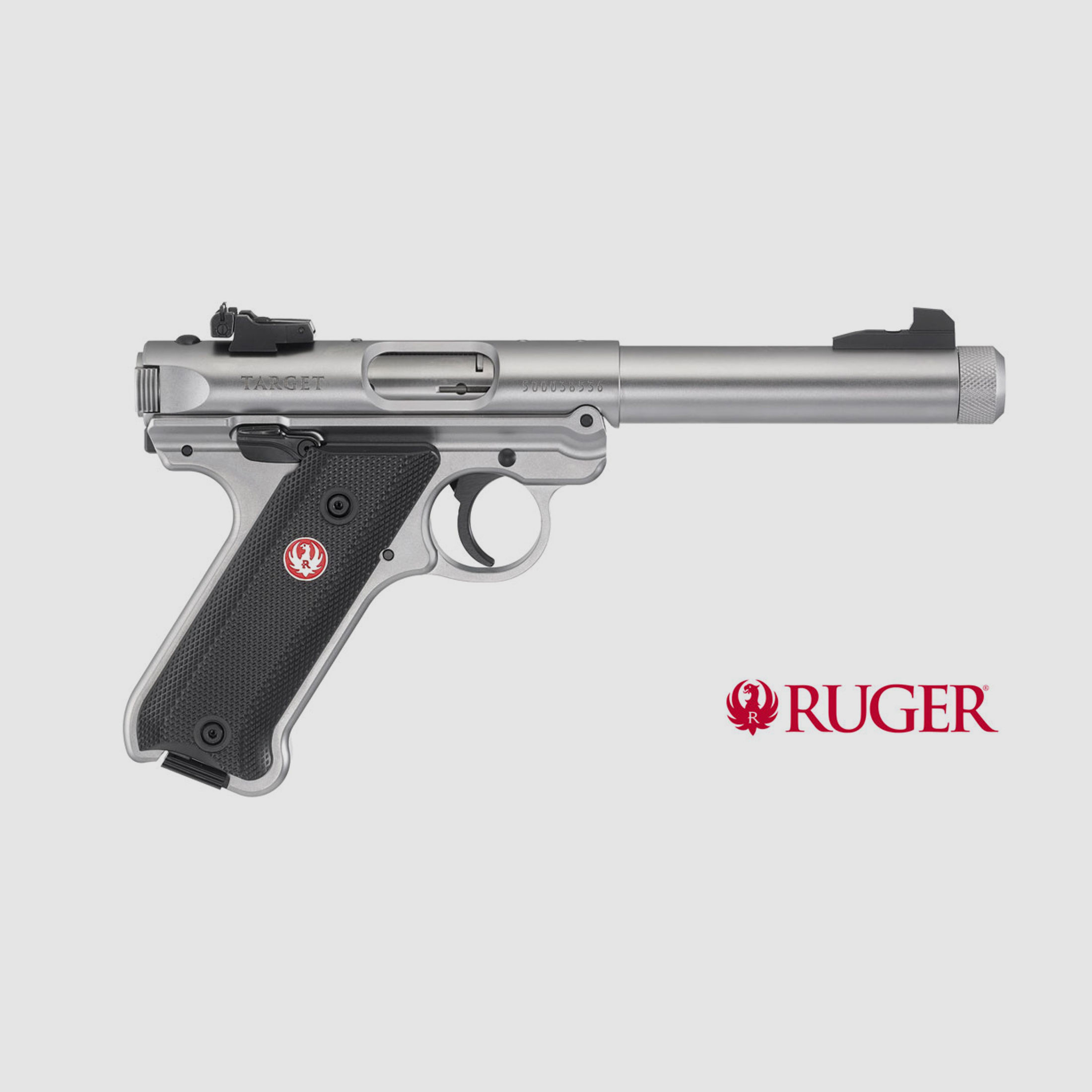 Ruger Mark IV Target stainless, Kaliber .22lr || Pistole