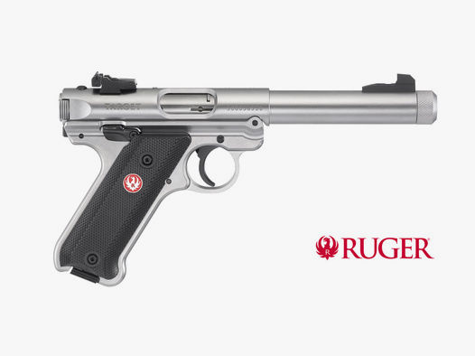 Ruger Mark IV Target stainless, Kaliber .22lr || Pistole