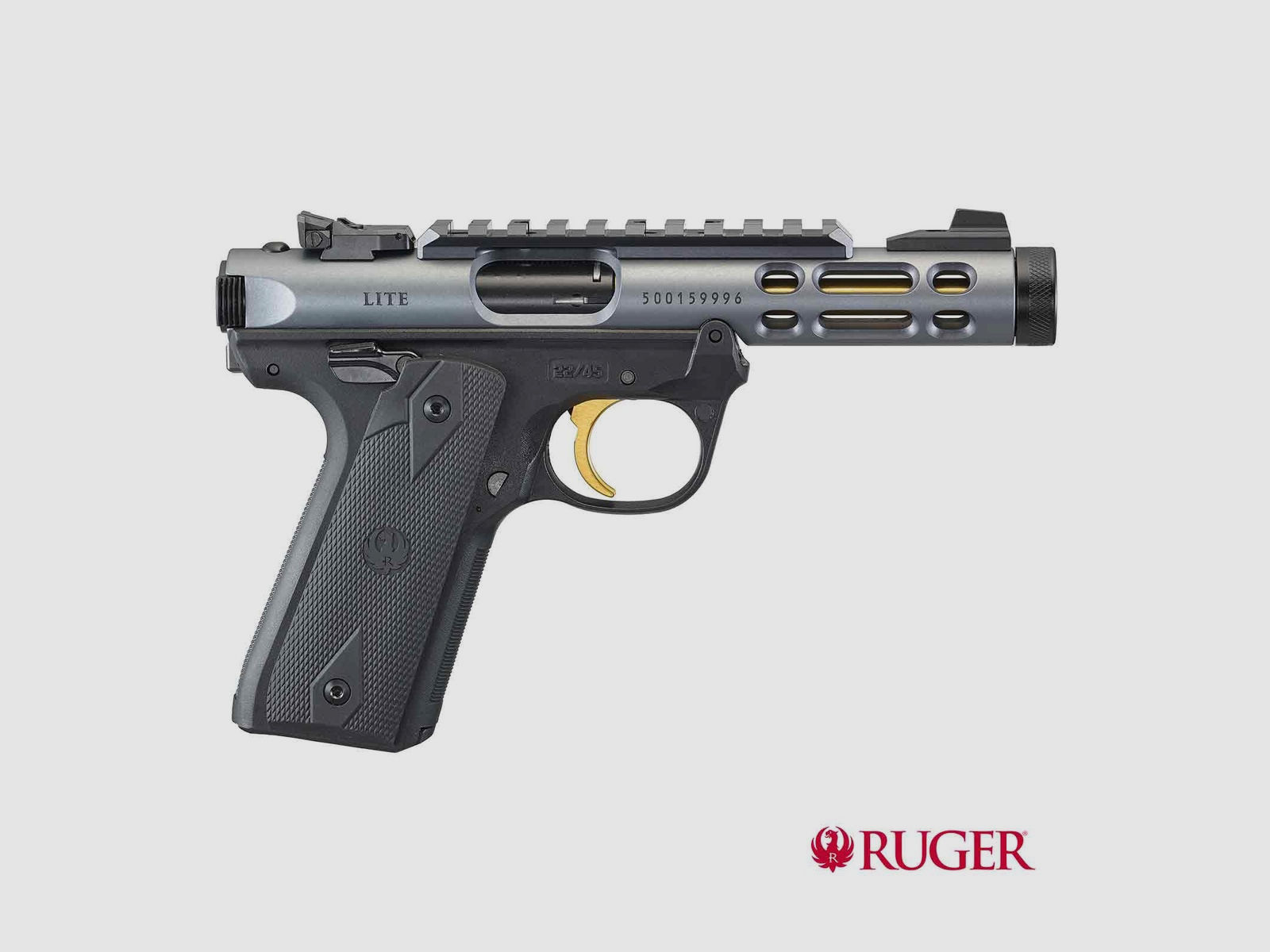 Ruger Mark IV 22/45 Lite Diamond Grey-Gold, Kaliber .22lr || Pistole