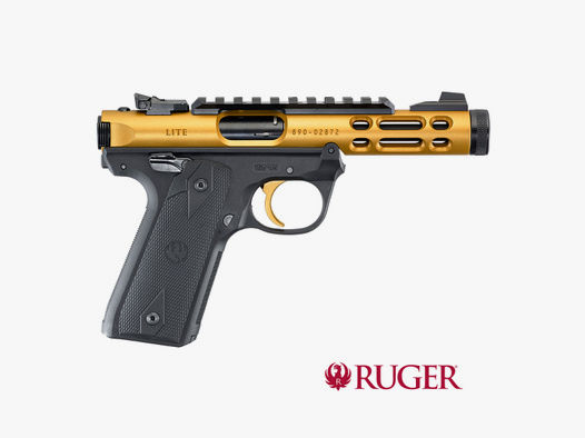 Ruger Mark IV 22/45 Lite Gold, Kaliber .22lr || Pistole