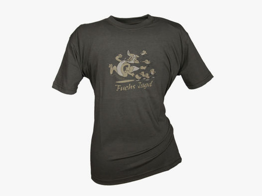 Hubertus T-Shirt Fuchsjagd  oliv