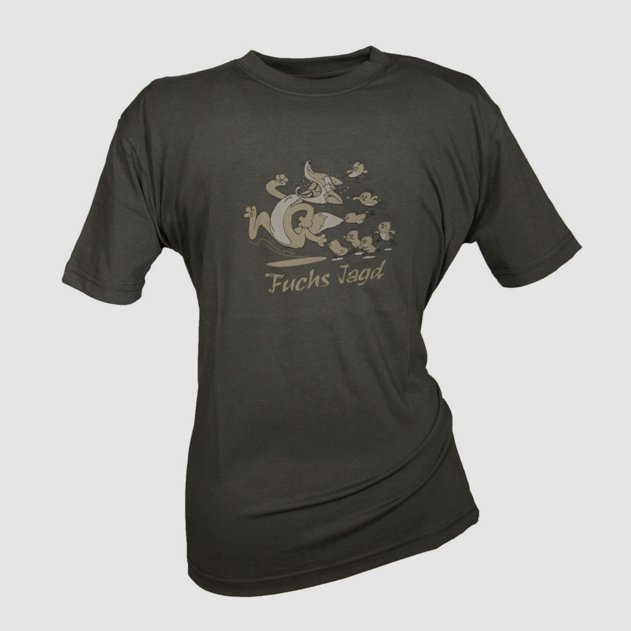Hubertus T-Shirt Fuchsjagd  oliv