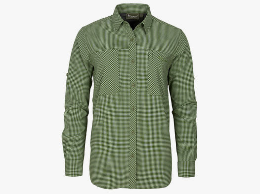 Pinewood Bluse Nature Safe  Pine Green/ Offwhite