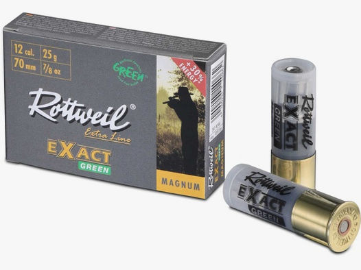 Rottweil 12/70 EXACT GREEN Magnum  25g Bleifrei