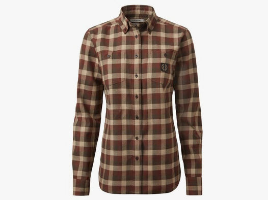 Chevalier Bluse Flannel Heron  Holly Green Checked