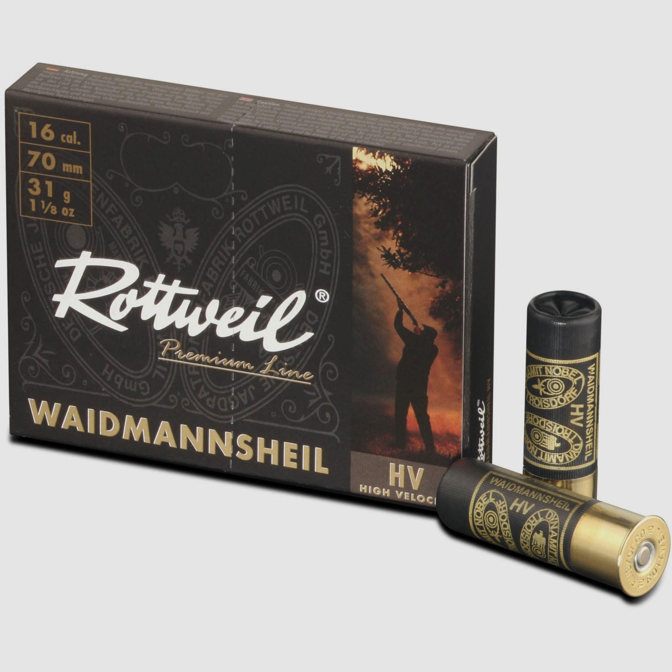 Rottweil 16/70 Waidmannsheil Plastik HV  2,7mm - 31g