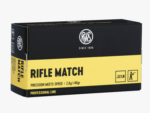 RWS .22lr Rifle Match 2,6g - 40gr.