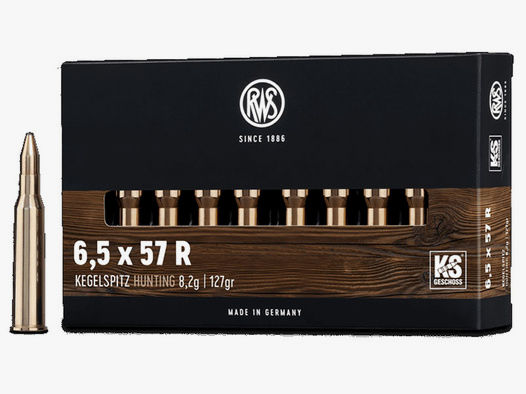 RWS 6,5x57R Kegelspitz 8,2g - 127gr