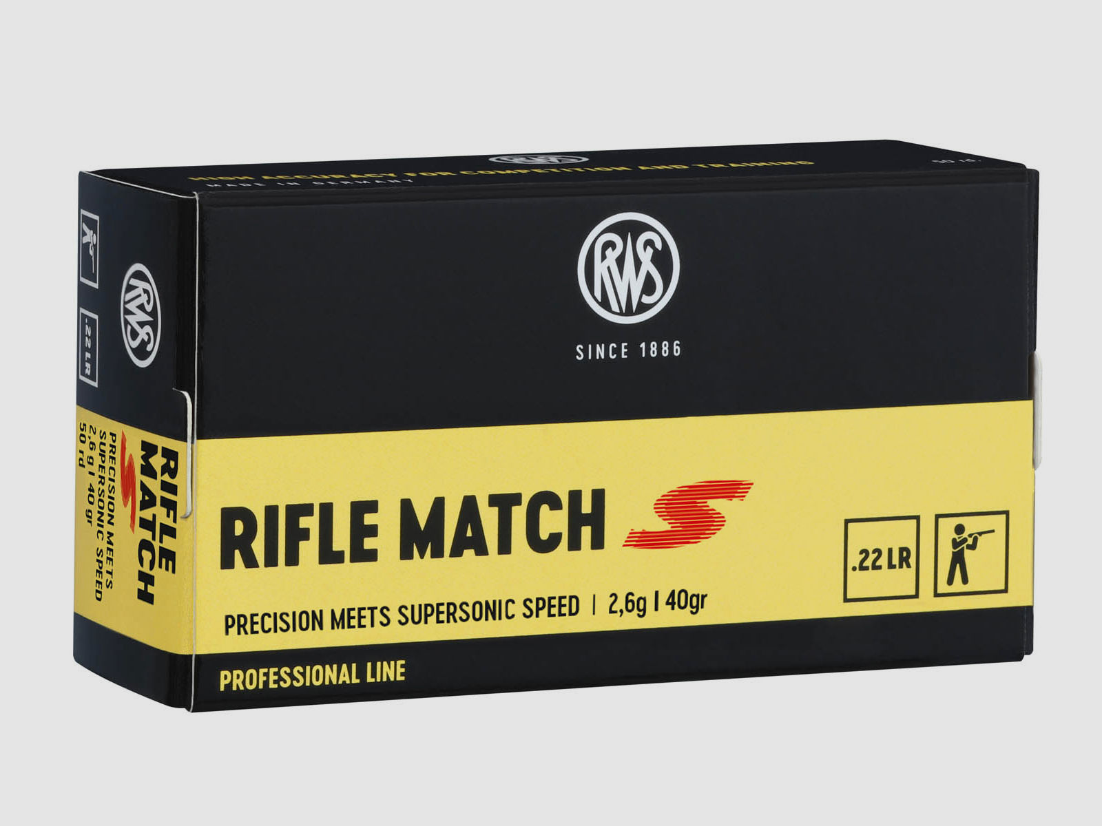RWS .22lr Rifle Match S 2,6g - 40gr.