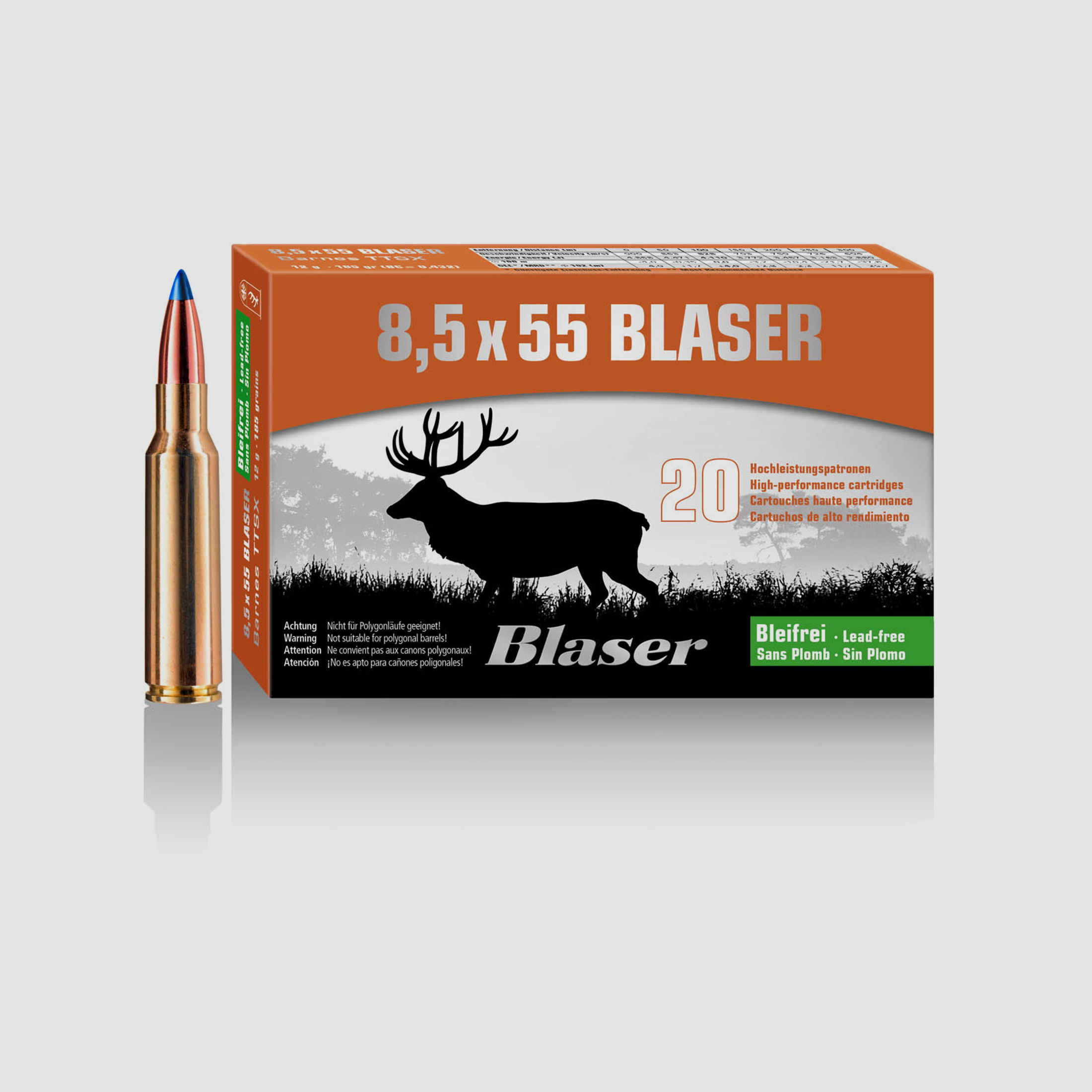 Blaser 8,5x55Blaser Barnes TTSX 10,4g - 160gr