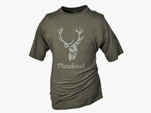 Hubertus T-Shirt Platzhirsch  oliv